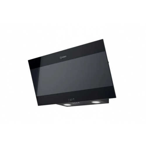 Hotte, décorative 80cm, Verticale, Alu+Verre, aspiration min/max 400/647 m3/h, n