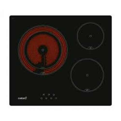 Plaque induction 60cm 3 zones: 1 zone de 30cm diametre, 1 zone de 23cm diametre