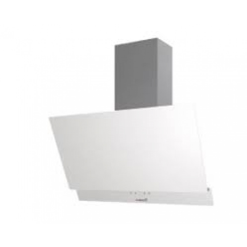 Hotte murale verticale inclinée 70cm avec panneau controles tactile et panneau d