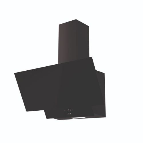 Hotte verticale inclinée noir 70cm Controles electroniques avec display digital