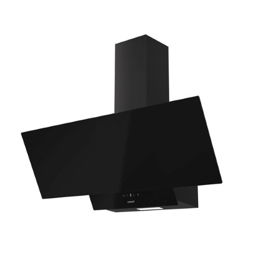 Hotte verticale inclinée noir 90cm Controles electroniques avec display digital
