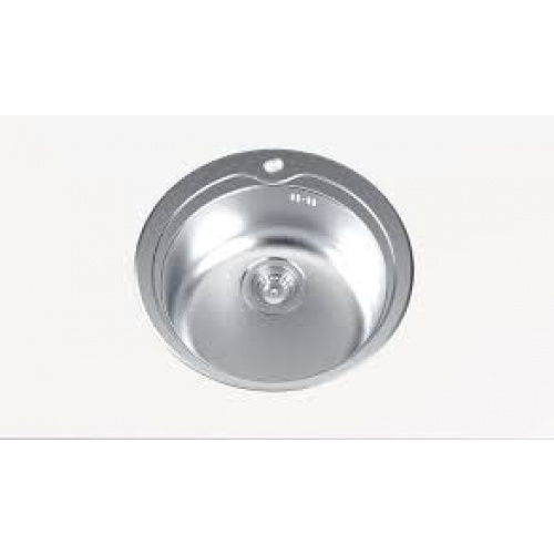 Finition : Finition en acier inoxydable, Type d’évier 1 Cuve ronde Type d’instal