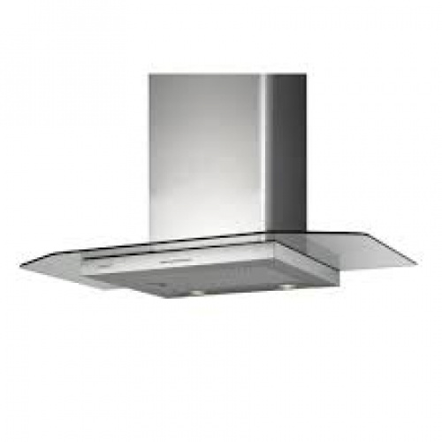 Hotte verticale inclinée noir 50cm Panneau commandes electroniques avec minuter