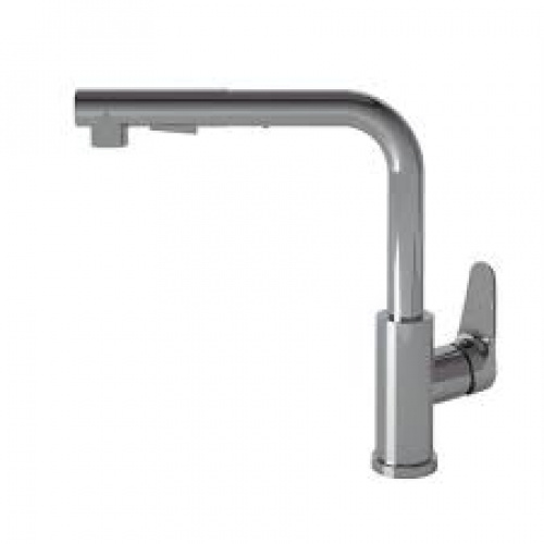 Robinet: Levier pivotant à 360º, Bec verseur amovible, Douche, Chrome