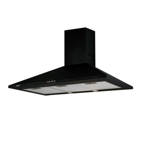 Hotte piramidale noir 90cmControles mecaniques3 niveauxCapacité: de 385 a 645