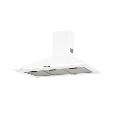 Hotte piramidale blanc 90cmControles mecaniques3 niveauxCapacité: de 385 a 64