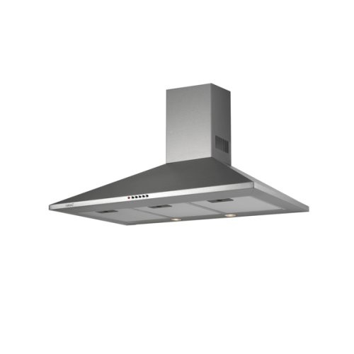 Hotte piramidale inox 90cmControles mecaniques3 niveauxCapacité: de 385 a 645