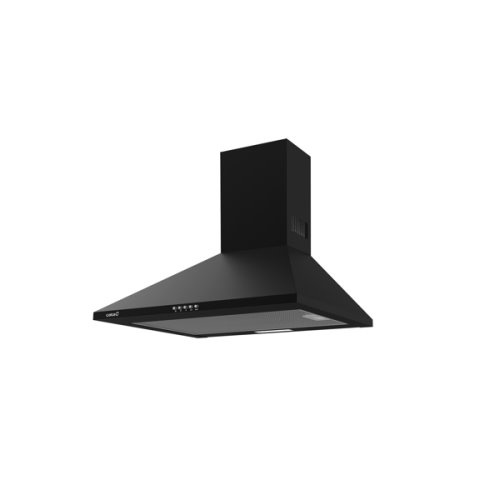 Hotte piramidale noir 60cmControles mecaniques3 niveauxCapacité: de 385 a 645