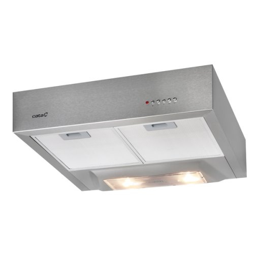 Hotte tiroir inox 60cmControles mecaniques3 niveauxCapacité: de 150 a 390 m3/