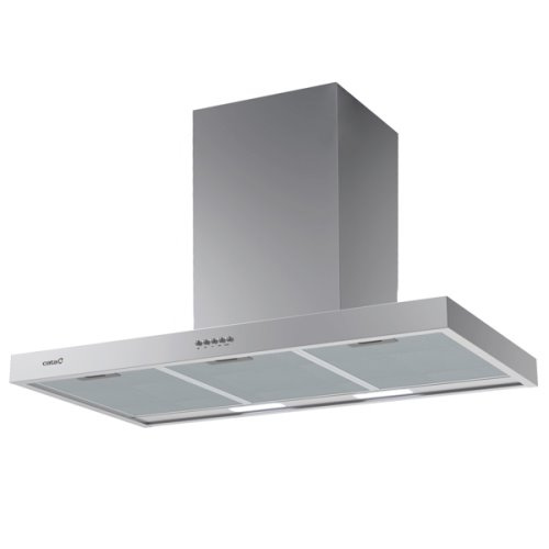 Hotte T-shape inox 90cmPanneau controles mécaniques3 niveauxCapacité: de 361