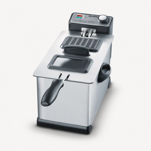 Friteuse, inox brossé, 2000 W, 3 L (400 g de frites)