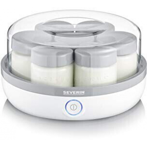 Yaourtière, blanc/gris,  13 W, ronde, 7 pots