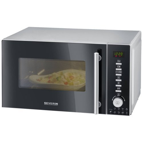 Micro-ondes/gril et chaleur tourn., noir/argent, 800 W, 20 L, gril 1350 W