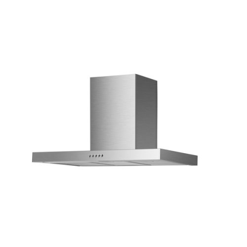 Hotte T-shape inox 90cmPanneau controles mécaniques3 niveauxCapacité: de 165