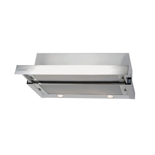 Hotte tiroir inox 60cmPanneau controles mécanique2 vitessesCapacité: de 150 a