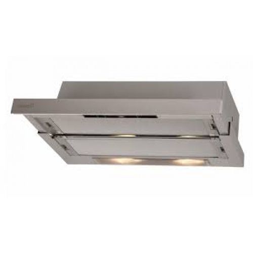 Hotte tiroir inox 60cmPanneau de commande coulissant3 vitessesCapacité: de 96