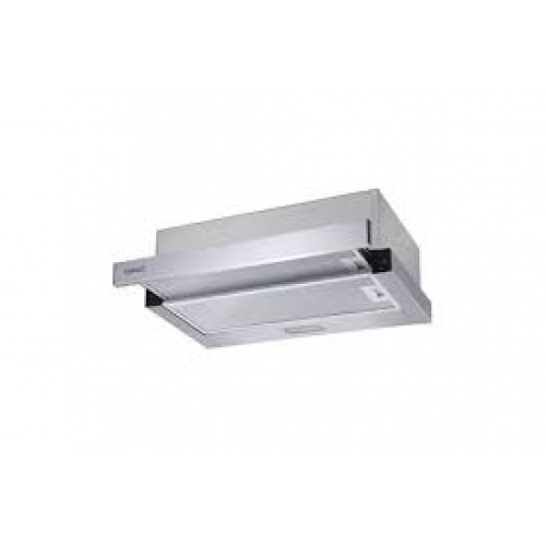 Hotte tiroir inox 60cmControles mecaniques2 niveauxCapacité: de 160 a 300 m3/