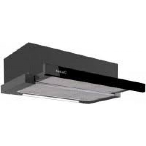 Hotte tiroir noir 60cmPanneau controles tactiles avec panneau digital + arrêt a