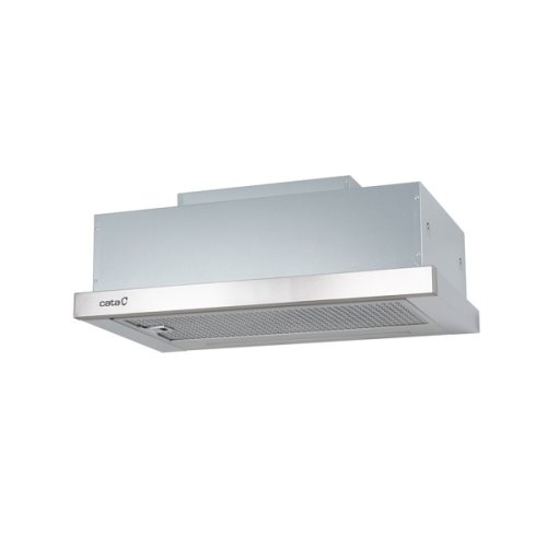 Hotte tiroir inox 60cmPanneau controles tactiles avec arrêt automatique et indi