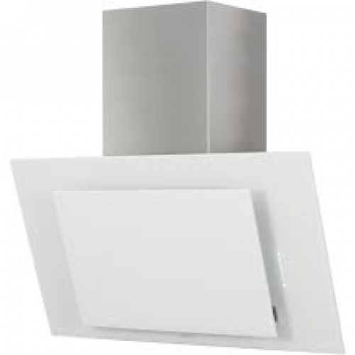 Hotte murale verticale inclinée 60cm avec panneau controles tactile et panneau d