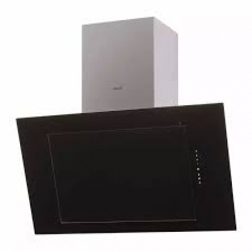 Hotte murale verticale inclinée 70cm avec panneau controles electronique et pann