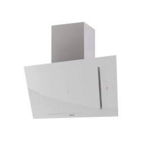 Hotte murale verticale inclinée 80cm avec panneau controles tactile et panneau d