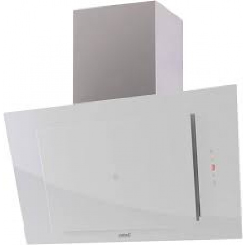 Hotte murale verticale inclinée 70cm avec panneau controles tactil avec panneau