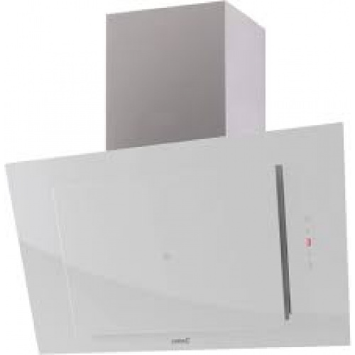 Hotte murale verticale inclinée 80cm avec panneau controles tactil avec panneau