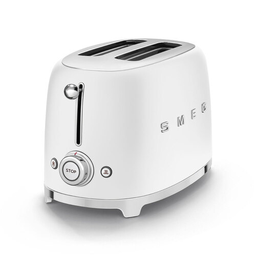 Grille-pain 2 Tranches Blanc Mat Années 50