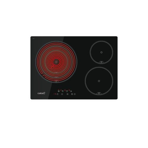 Plaque vitro 60cm et 43,5cm profondeur 3 zones (1 zone 28-22-15cm/18,5cm/15cm)C