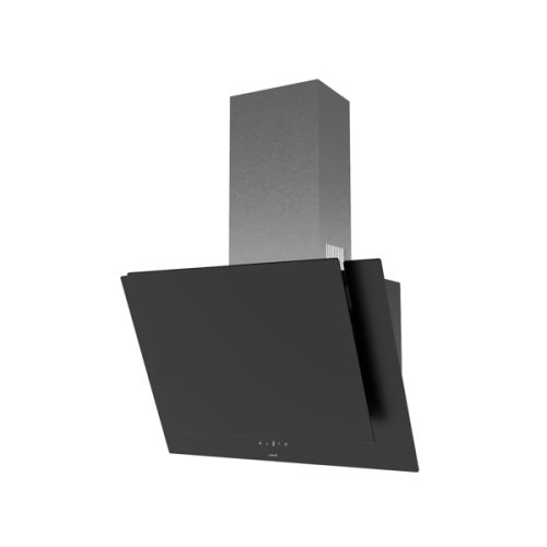 Hotte murale verticale inclinée 60cm avec panneau controles tactile et panneau d