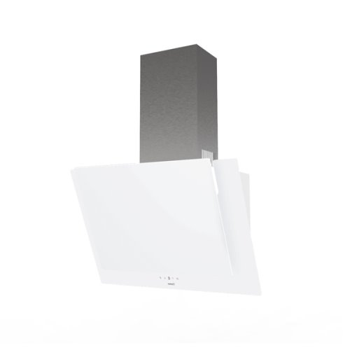 Hotte murale verticale inclinée 60cm avec panneau controles tactile et panneau d
