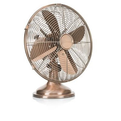Ventilateur de table rétro Tristar VE-5970 – 30 cm – Oscillant – Finition en cui