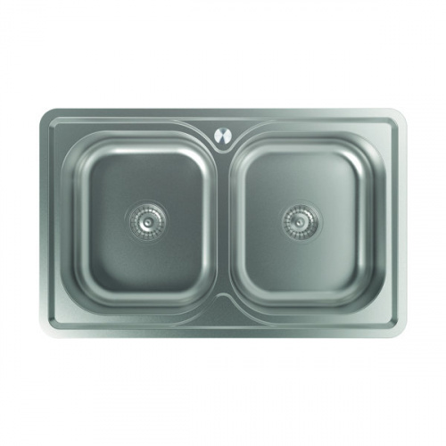 Evier: Inox, Couleur: argent, Propriétés: inoxydable, Caractéristique: avec robi