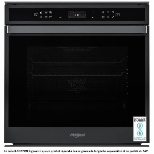 Four multifonction, pyrolyse, inox black, XXL 73L, chaleur pulsée, 6ème sens 40