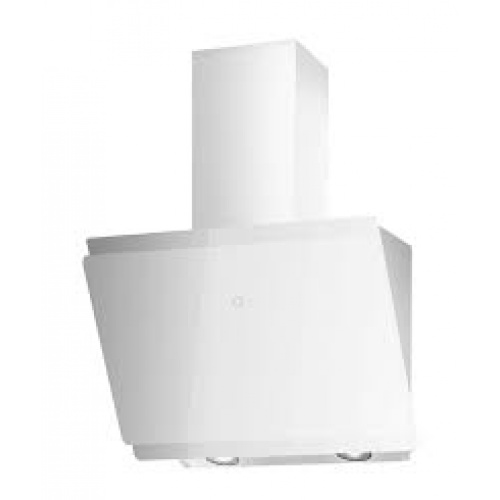Hotte verticale inclinée blanc 70cm Panneau controles tactiles avec temporizate