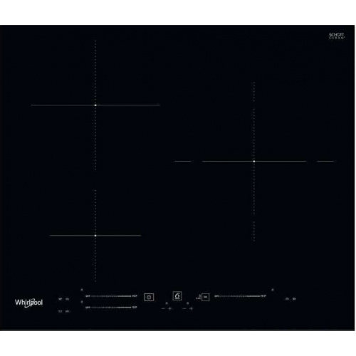 Table induction, noir, 60cm, 3 zones dont 1 double-zone de 28cm, 3 boosters dont