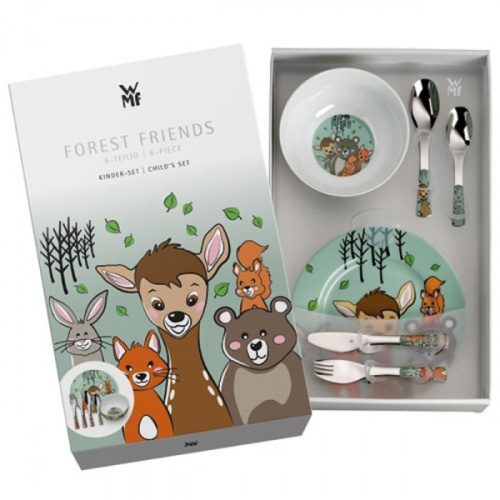 Set enfant 6 Pcs Amis de la Fôret 4 Couv.