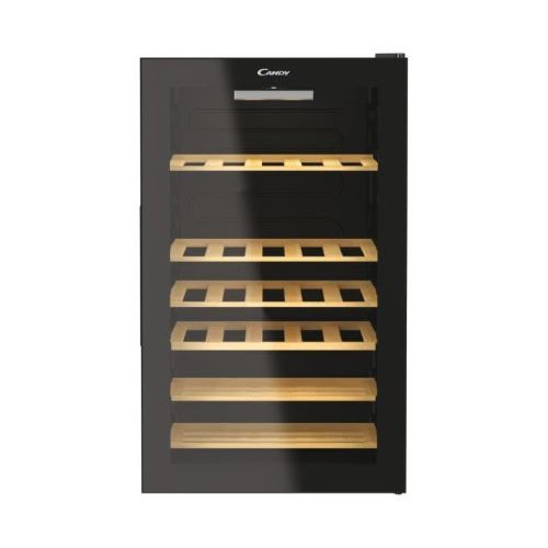 Monozone – 50 cm. Classe G // 39 dB(A). 121 L – 41 bouteilles. Réglage temp. méc