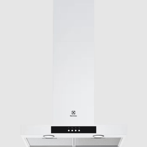Hotte décorative box 60 cm – Série 600 – Couleur:Blanc – Niveau sonore (dB) mini