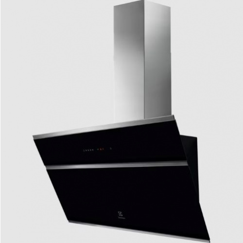 Produit EcoLine - Hotte décorative verticale 90 cm - Série 800 - Couleur:Noir -