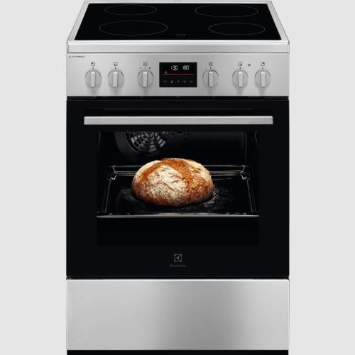 Cuisinière Vitrocéramique 60×60 SteamBake – Plaque de cuisson : Vitrocéramique –