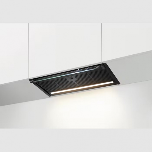 Produit EcoLine – Hotte integrée 60 cm – Couleur:Noir – Connection H²H : Hotte p