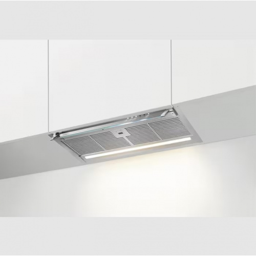 Produit EcoLine – Hotte integrée 60 cm – Couleur:Inox – Connection H²H : Hotte p