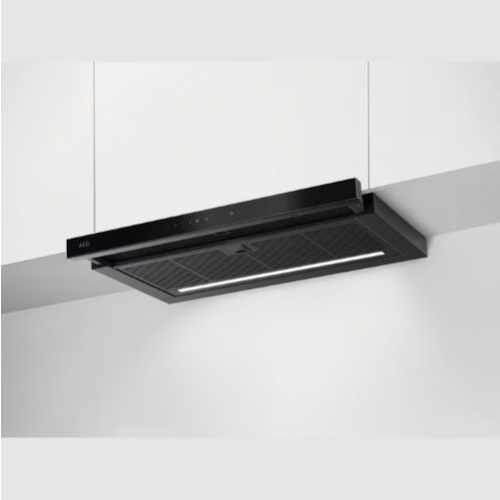Produit EcoLine – Hotte tiroir 60 cm – Couleur:Noir – Connection H²H : Hotte pil