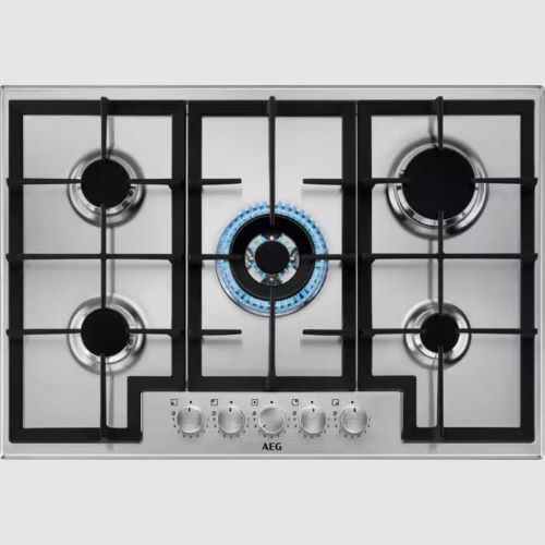 Gamme:Slim line – Table:Gaz – Largeur (mm):745 – 5 foyers – Encastrement standar