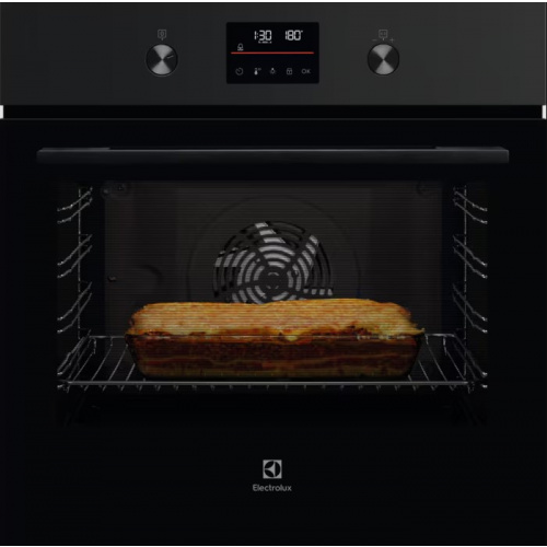 Four encastrable Série 500 – Nettoyage pyrolyse – Bandeau métal – Classe d`effic