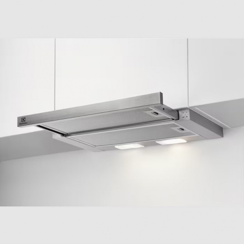 Hotte tiroir 60 cm – Série 300 – Couleur:Gris – Niveau sonore (dB) mini/maxi:48/