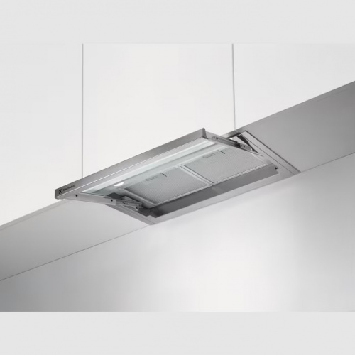 Hotte tiroir 60 cm – Série 600 – Couleur:Inox – Niveau sonore (dB) mini/maxi:49/
