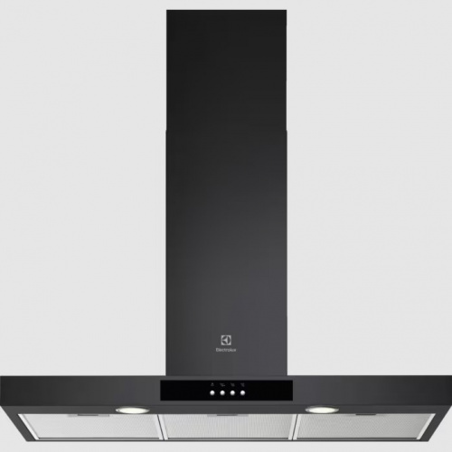 Hotte décorative box 90 cm – Série 600 – Couleur:Noir – Niveau sonore (dB) mini/